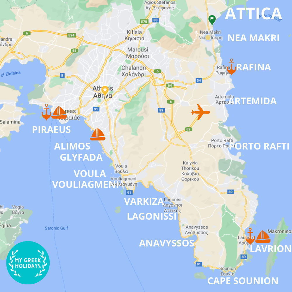 The best places to visit in Attica - My Greek Holidays