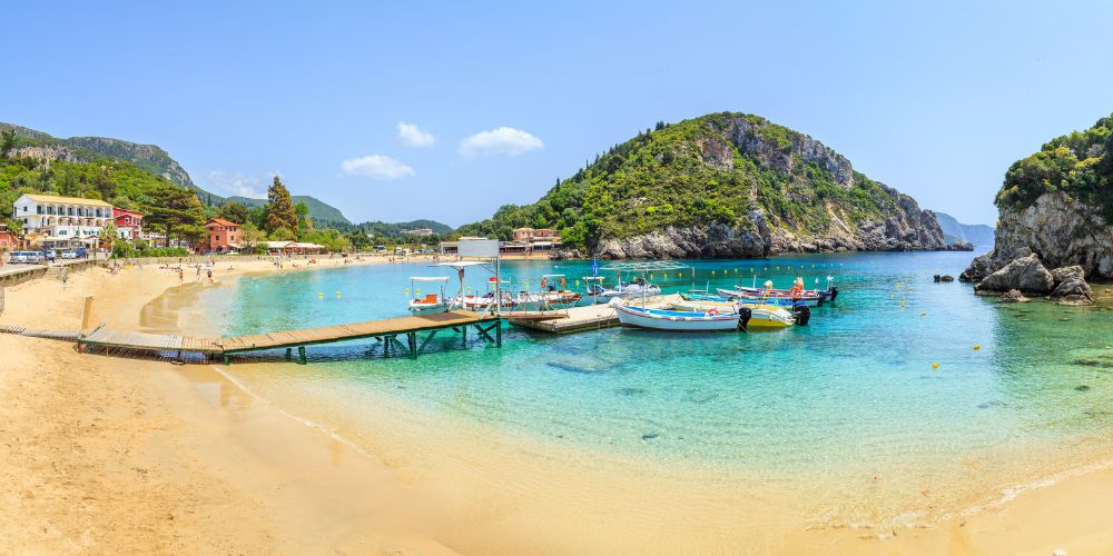 Paleokastritsa Beach Corfu Greece - My Greek Holidays