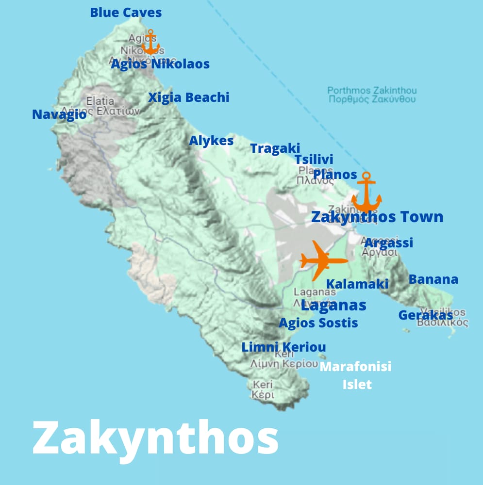 Zakynthos Greece Must-See Places & Beaches - Закинтос Греция лучшие места и пляжи - My Greek Holidays