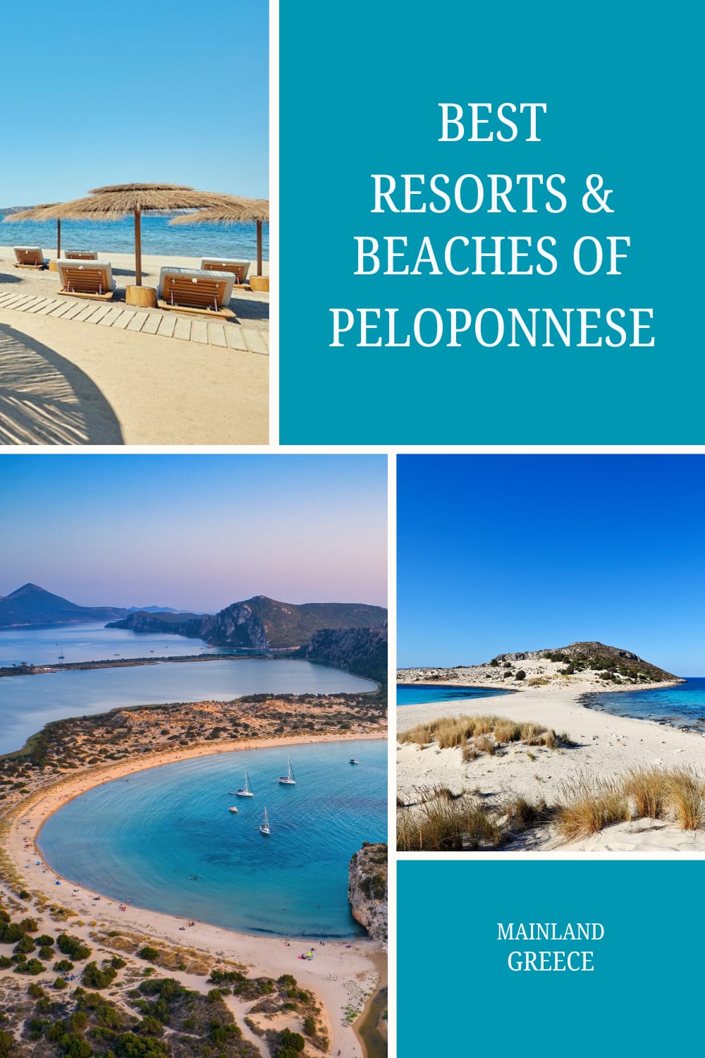 Best beaches and seaside resorts in the Peloponnese, Greece, featuring Voidokilia Beach, sandy bays and crystal clear water